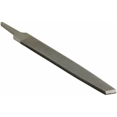 WESTWARD Flat Aluminium File: Rectangular, Double-Cut, Single Edge Cut, Smooth Cut - Single-Cut Rectangular Files