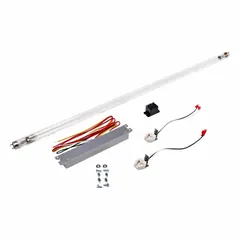 UV lamp and ballast kit for use in fume hoods requiring ultraviolet illumination. Includes ballast. Overall width 36 inches, overall length 29 inches. Compatible with LABCONCO model 302410102.