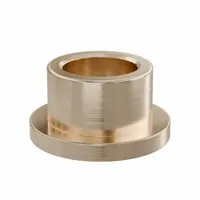 Flanged Sleeve Bearing: Bronze, SAE 841, 12 mm Bore, 17 mm OD, 12 mm Lg, -35°F to 300°F, 10 PK (MPN FFM1217-12B)