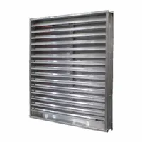 Wind Driven louver: Hat Channel, Flush Mount, 35 1/2 in H, 23 1/2 in W, Aluminum, 37° Blade Angle (MPN DCFL-D-4 2436)