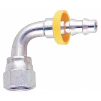 Barbed Hydraulic Hose Fitting: -4 For Hose Dash Size, For 1/4 in Hose I.D., JIC x Hose Barb (MPN 33982-4-4)