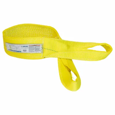 STREN-FLEX Web Sling: Type 4, Polyester, 2 Plies, 8 ft Sling Lg - High-Visibility Polyester Twisted-Eye Web Slings
