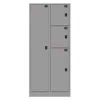 SENTINEL Law Enforcement Evidence Locker: Pass-Through Backing, Keyless Lift Latch, 4 Compartments (MPN 04AA-PT)