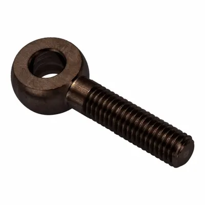 AMPG Fixed Rod End: Steel, Black Oxide, 60 mm Hole Center-to-End Lg, Right Hand - Steel Male Threaded Fixed Rod Ends