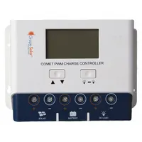 GRAPE SOLAR Solar Charge Controller: 40 A Max Current, 24 V DC Max Solar Input Volt, IP32 (MPN GS-PWM-COMET-40)