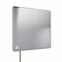 LEGRAND Wall Plate: Blank, 1 Gang, Silver, Jumbo Size (MPN WSP61B1PS)