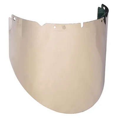 MSA Face Shield Visor: 17 3/4 in Overall Wd, 9 1/2 in Overall Ht, 0.07 in Overall Thick - Heat-Resistant Replacement Visors