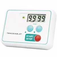 TRACEABLE Visual Alarm Timer: 3/4 in x 2 1/4 in x 3 in, 3/4 in Overall Dp, 2 1/4 in Overall Ht (MPN 9441101)