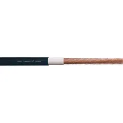 Single-conductor continuous flexing power cable with 10 AWG copper conductor and ground. TPR jacket rated 1000 V with flame-retardant properties. Suitable for fixed, flexible, and e-chain applications with minimum bend radii of 4x, 6x, and 7.5x OD respectively. cRUus listed.