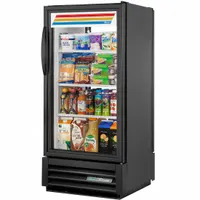 TRUE REFRIGERATION Refrigerated Merchandiser: 53 3/8 in x 24 7/8 in x 25 1/2 in, Black, Swing (MPN GDM-10PT-HC~TSL01)
