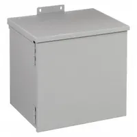HOFFMAN Enclosure: Steel, 6 in x 6 in x 4 in, 3R, Solid Cover, Hinged, Included, Painted (MPN A6R64HCR)