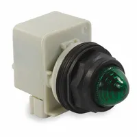SCHNEIDER ELECTRIC Pilot Light: 30 mm Panel Mounting Size, Green, Incandescent, 9001SK Series (MPN 9001SKP1G9)