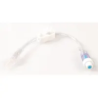 MEDSOURCE IV Extension Set: 6 in Overall Lg, PVC, Clear/White (MPN MS-83091)