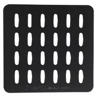 VERTX Quad Adaptor Panel: Black, Hook-and-Loop, Hook-and-Loop Closure (MPN VTX5130BK)