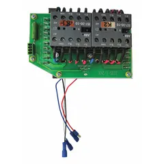 This electric component board is a replacement part for Dayton electric chain hoists. It is designed to maintain the electrical system of compatible hoists, specifically model 452R39. The board supports control and operation of lifting functions in industrial material handling applications.