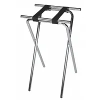 CSL Tray Stand: Steel, Chrome, 19 in Overall Wd, 31 in Overall Ht, 15 in Overall Dp (MPN 1053C)