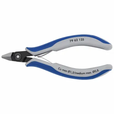 KNIPEX Precision Diagonal Cutting Plier: ESD-Safe, Flush, Pointed, 5 in Overall Lg - ESD-Safe Flush-Cut Pliers