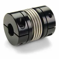 RULAND MANUFACTURING Bellows Coupling: 1 in Bore Dia 1, 12 mm Bore Dia 2, 2 in Coupling Outside Dia (MPN BC32-1"-12MM-A)