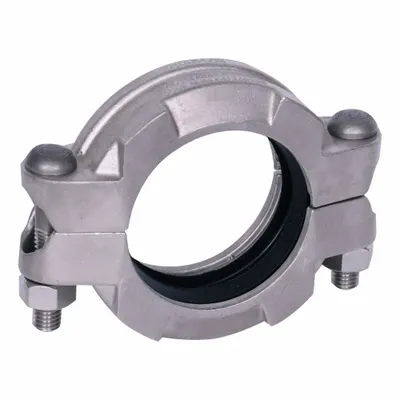 GRUVLOK Clamp Coupling: 316 Stainless Steel, 6 in x 6 in, 10 7/8 in Lg, EPDM, 750 psi - Grooved Pipe Couplings