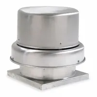 Centrifugal Downblast Roof Exhaust Fan: Belt Drive, Includes Drive Pack, 11 in Wheel, 373 cfm, 1 (MPN 2RB59)