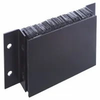 Dock Bumper: Rectangular, 18 in x 10 in x 5 1/4 in Bumper, Laminated Rubber, Steel, 6 Mounting Holes (MPN 22-6003)