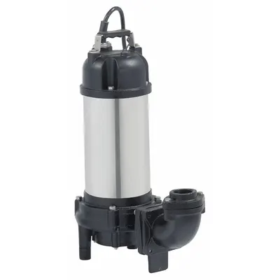 Dayton Grinder Pump: Three Phase, 3 hp, 230V AC, 57 gpm @ 10' of Head, 1 1/4 in FNPT - General Purpose Sewage Grinder Pumps