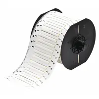 Sleeve Label: 1/8 in x 2 in, Polyvinylidene Fluoride, White (Matte), For 16 AWG to 20 AWG Wire Gauge (MPN B33D-125-2-345)