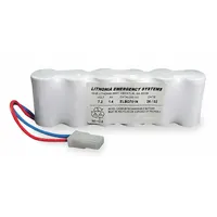 Battery: LV S W R 120/277 ELN UM, Nickel Cadmium, 7.2 V Volt, 1.4 Ah Battery Capacity (MPN ELB0701N)