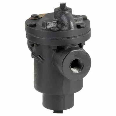 BELL & GOSSETT Steam Trap: Cast Iron, 1/2 in FNPT, 570 lb/hr, 150 psi Max., 450°F Max. - Standard Inverted-Bucket Steam Traps