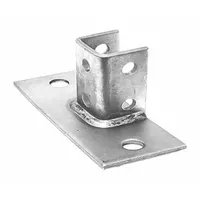 Strut Channel Fitting: 1 5/8 in x 1 5/8 in For Strut Channel Size, Hot Dipped Galvanized, 6 Holes (MPN V63SQHDG)
