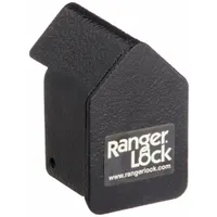 RANGER LOCK Padlock Guard with Lock: Steel, Black, 2 3/4 in Guard Lg, 2 1/4 in Guard Wd (MPN RGCU-1L)