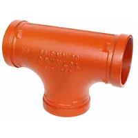 GRUVLOK Metal Pipe Tee: Tee, 5 in x 5 in, EPDM Seal, Ductile Iron, Grooved x Grooved, 5 in Lg (MPN 0390119204)