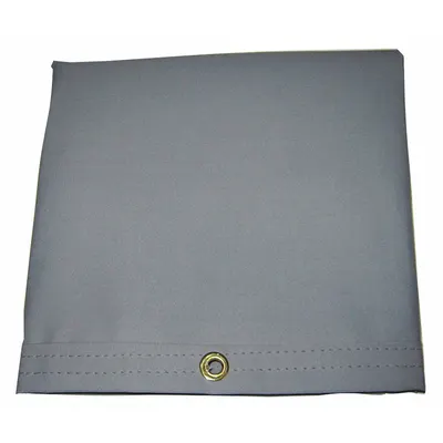 MAURITZON Tarp: 5.75 ft Lg, 5.75 ft Wd, Heavy Duty, 20 mil, Cotton Canvas, Gray - Canvas Tarps