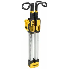 This automotive work light delivers up to 1,700 lumens for illuminating engine compartments and other tight spaces. It operates on 12V DC or 20V DC power sources. Supplied as tool only, no battery or charger included.