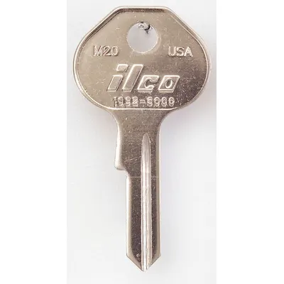 KABA ILCO Key Blank: Compatible with Master Locks, Key ID # M20, 5 Pins - Padlock Key Blanks