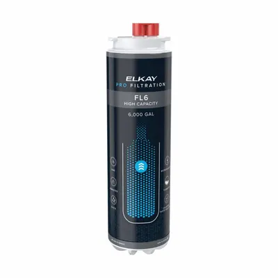 ELKAY Quick-Connect Water Filter: 1.5 gpm, 6,000 gal, 9 1/2 in Overall Ht - Quick-Connect Drinking Fountain & Beverage Machine Water Filters