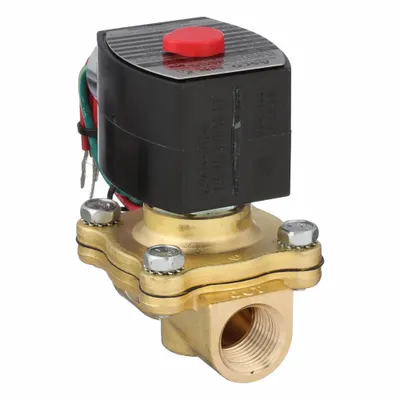 REDHAT Solenoid Valve: 2-Way, Normally Closed, 1/2 in Pipe Size, 110V AC/120V AC - 2-Way/2-Position, Normally Closed Solenoid Valves