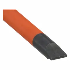 This insulated slotted screwdriver features a 1/4 in tip size and a 6 in shank length. The steel shaft is insulated for protection against electrical shock. The cushion grip handle provides comfort during use. Suitable for tightening or loosening slotted screws in electrical applications.