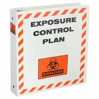 Binder: Exposure Control Plan, 1 1/2 in Binder Ring Size, 2 in Overall Ht, 11 in Overall Dp, Orange (MPN BH2023)