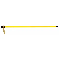 This garden hoe features a Nickel Aluminum Bronze blade measuring 7 3/4 inches in width and 7 3/4 inches in length. The blade material resists corrosion and is non-sparking, making it suitable for weeding, cultivating, and soil preparation in gardens and landscaping.