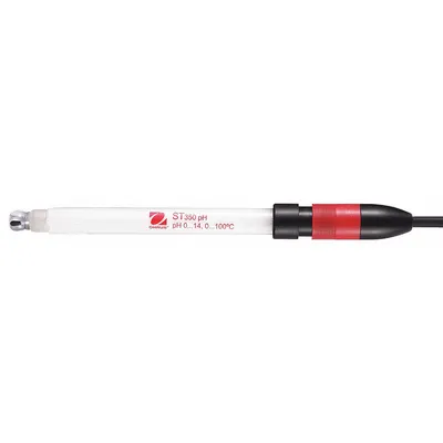 OHAUS Electrode: ST350, pH, 0 to 14 pH, Bulb, 1.1 m Cable Lg, BNC/Cinch, Annular Ceramic - pH Laboratory Electrodes, Probes & Sensors