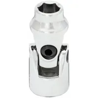 WESTWARD Socket: Metric, 3/8 in Drive Size, 12 mm Socket Size, 6-Point, Std, Chrome, Tether Ready