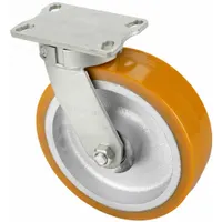 APPROVED VENDOR Plate Caster: Corrosion-Resistant/Debris-Resistant/Maint Free/Quiet-Roll, Swivel (MPN P27S-UY100NK-16)
