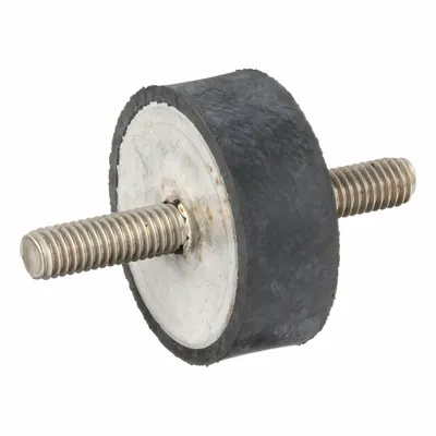 JW WINCO Vibration-Isolating Mount: Cylindrical, Natural Rubber - Male x Male Vibration-Isolating Mounts