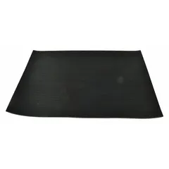 Black rubber replacement pad for machine rollers. Used to replace worn or damaged pads on compatible roller systems in industrial material handling and manufacturing applications.