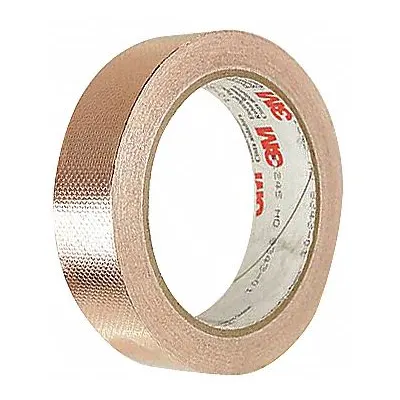 3M Conductive Electrical Tape: 1 in Wd, 18 yd Lg, 4 mil Thick, 600 V Volt Rating - General Purpose Foil Electrical Tape
