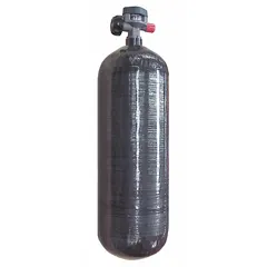 Carbon fiber SCBA cylinder rated at 4,500 psi with a 60-minute duration. Supplied unfilled for field charging. Suitable for use in supplied-air respiratory protection systems for industrial and hazardous environments.