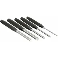 Drive Pin Punch Set: 1/4 in_1/8 in_3/8 in_3/16 in_5/16 in Tip Dia, 3 1/2 in Punch Taper Lg, 5 Pieces (MPN S248)