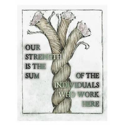SAFETYPOSTER.COM Our Strength is The Sum of Those Who Work Here Poster - Our Strength is The Sum of Those Who Work Here Posters