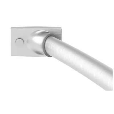 WINGITS Curved Shower Rod: 60 in Overall Wd - Rods & Mounting Hardware for Shower Curtains